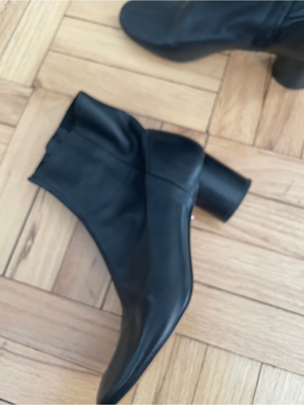 Black Women's Block Heel Ankle Boots